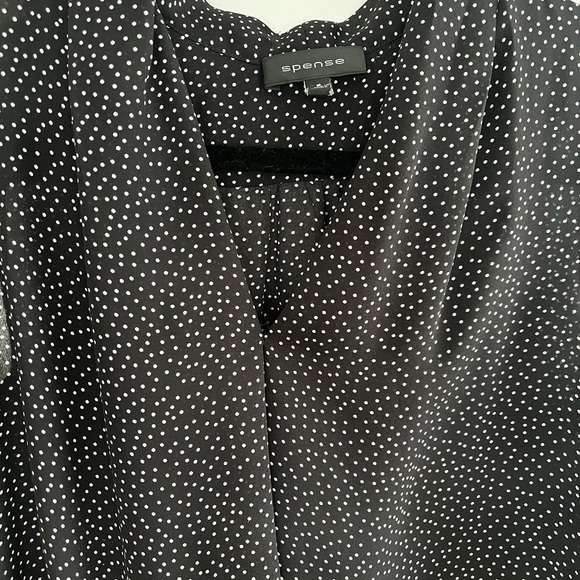 Spense semi-sheer polka dot top size small - Picture 4 of 4